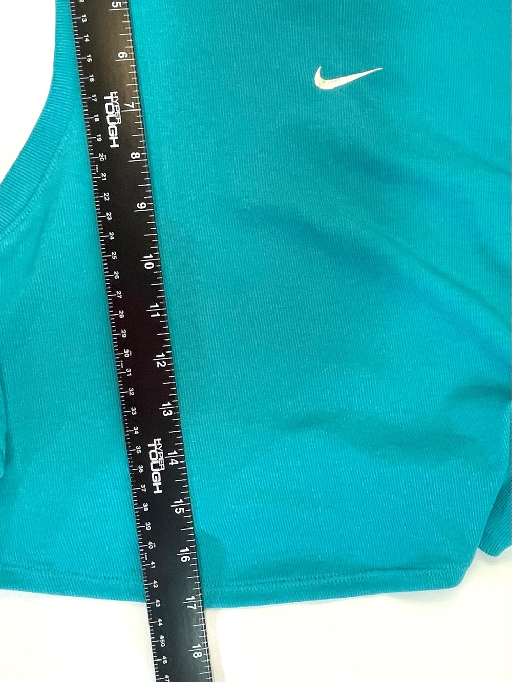 Nike Women's Teal Cropped Tank Top Size XL - Picture 6 of 6